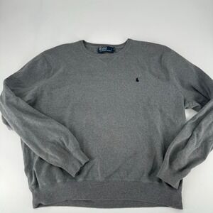 Polo Ralph Lauren‎ Men's Gray Cotton Crewneck Sweater XL